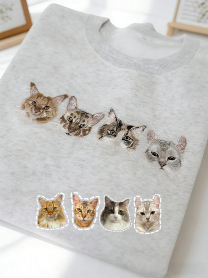 客製化毛孩刺繡大學T