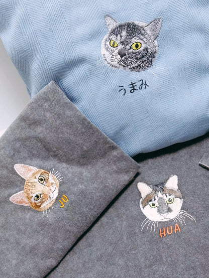 客製化寵物刺繡抱枕