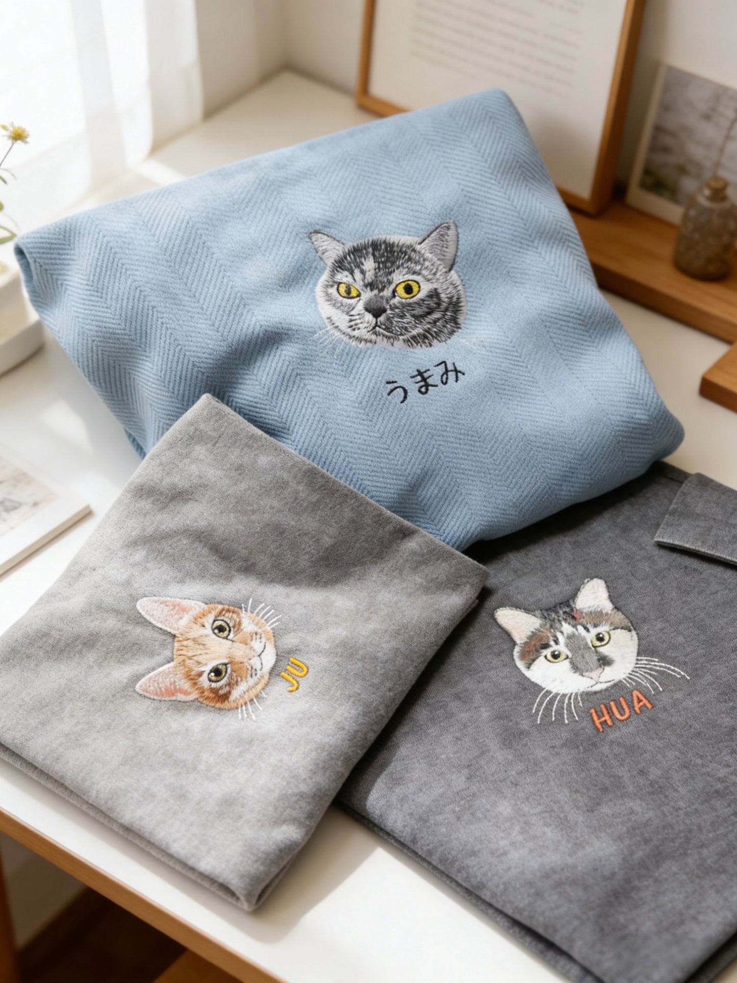 做舊水洗｜客製化寵物刺繡T恤短袖