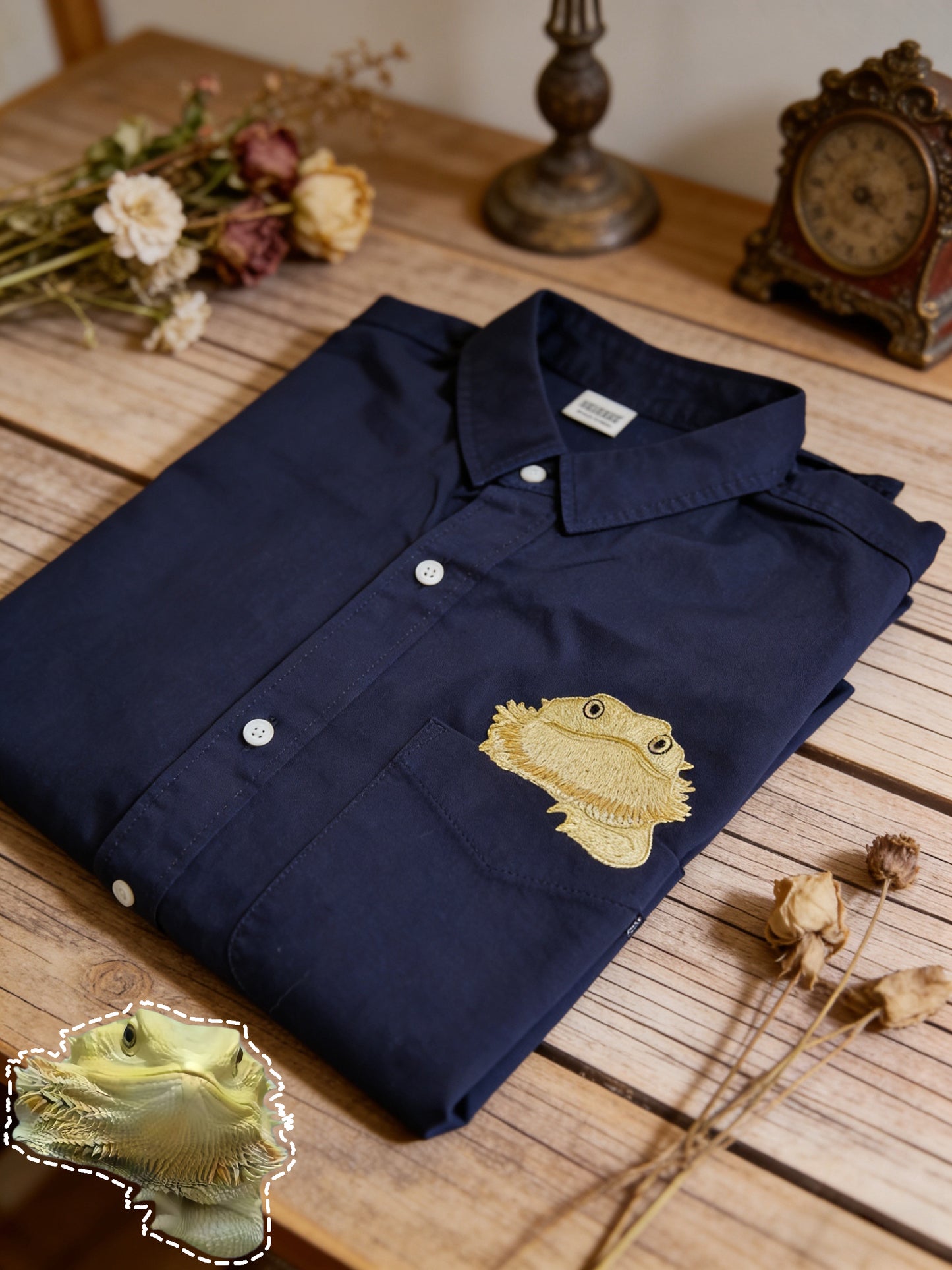 客製化寵物刺繡襯衫 (短袖)