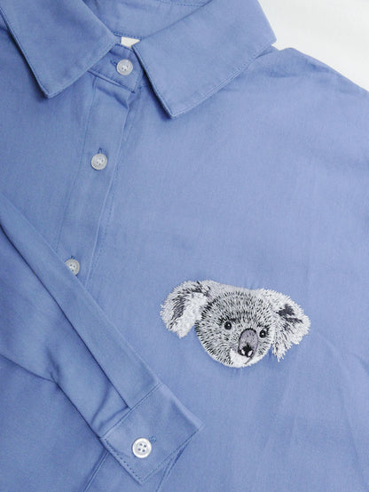 客製化寵物刺繡襯衫（長袖）