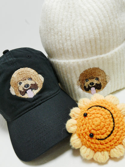 客製化毛孩刺繡毛帽