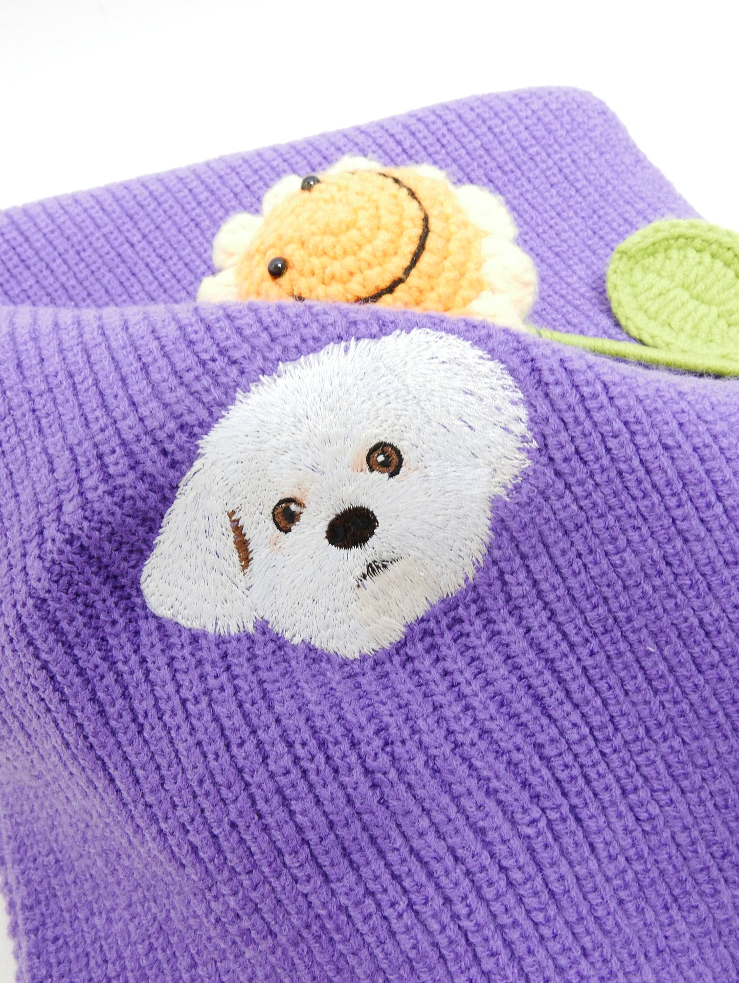 客製化寵物刺繡圍巾