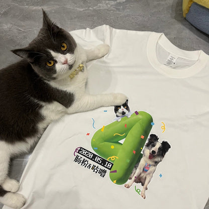 客製化訂製寵物圖案熱轉印T恤